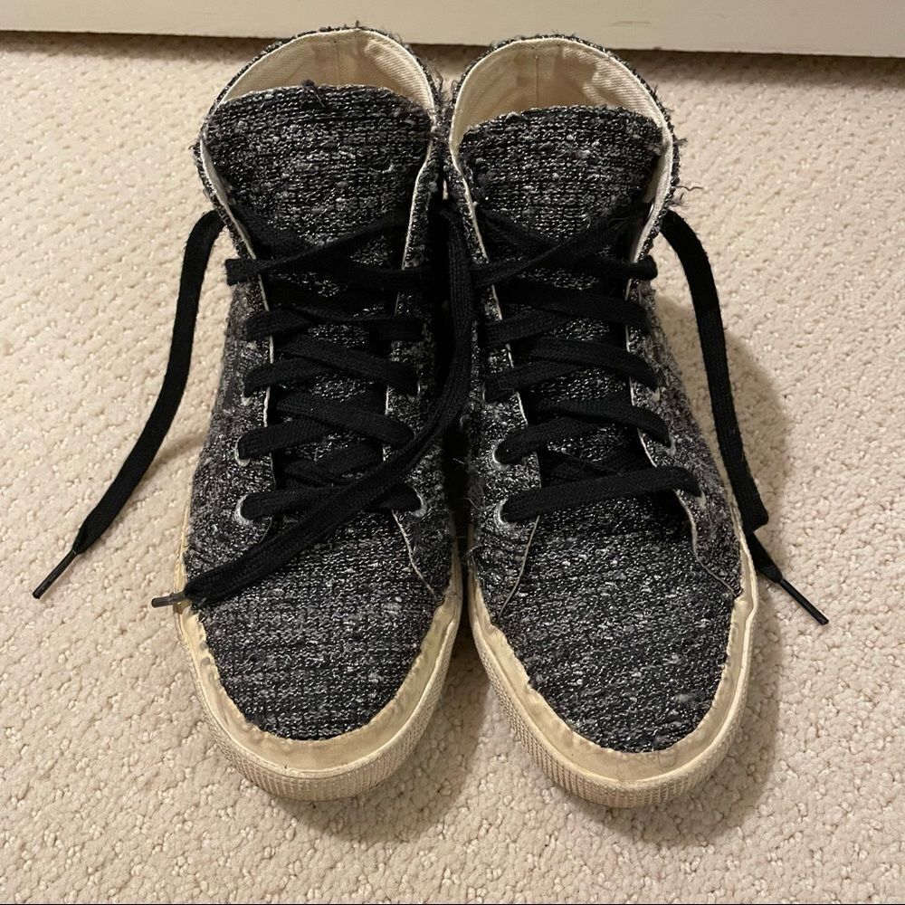 Superga Man Repeller Hightop Silver Tweed View 2